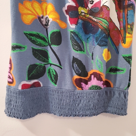 Desigual - Geisha and Floral Print Tank Top - Size M - Picture 3 of 8